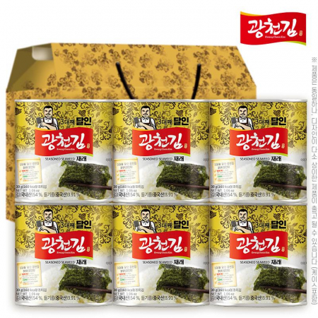 (3대째달인)광천김 재래캔김30g 6P(6종) #4