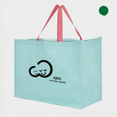 특대형 민트 레트로 타포린 시장가방 대형 53X38X30cm