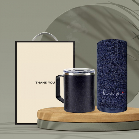 시즈넬 선물세트 커피가루 400ml 머그 + 고급호텔타올 190g #2