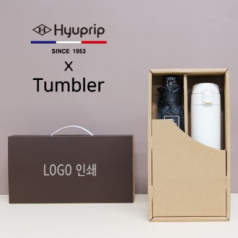협립 3단 암막 커넥션 수동 우양산 + 모던 원터치 500ml 텀블러 세트