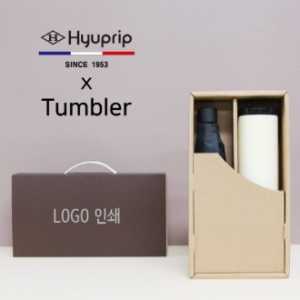 협립 3단 58 카본 수동 우양산 + 벅스로얄 500ml 텀블러 세트