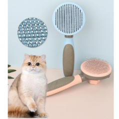 원터치 펫 브러쉬 강아지빗 고양이빗