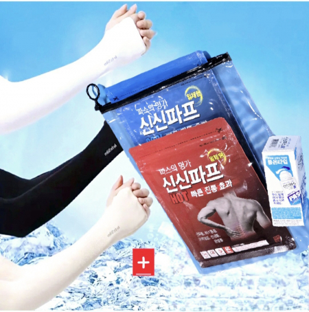 신신파프5매+신신제약 쿨연고+자외선 차단 쿨토시 #4