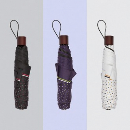 아쿠아시티 PREMIUM 3단 도트앤라인 암막 우양산 #2