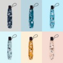 아쿠아시티 PREMIUM 3단 데이지 초경량 암막 우양산