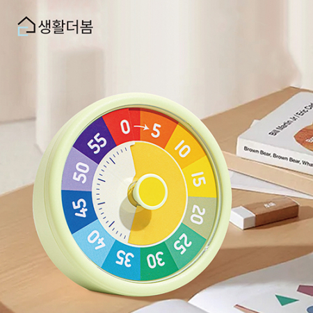 생활더봄 뽀모도로 타이머 무소음 집중력 향상 공부 학습 카운트다운 스톱워치 5컬러 #5