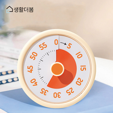 생활더봄 뽀모도로 타이머 무소음 집중력 향상 공부 학습 카운트다운 스톱워치 5컬러 #6