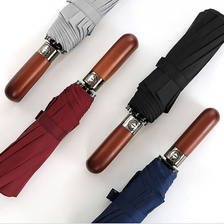 프리미엄 원목 자동 3단우산 #3