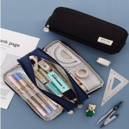 대형필통 대형펜파우치 대용량필통 더블오픈형필통 이쁜색필통 #2