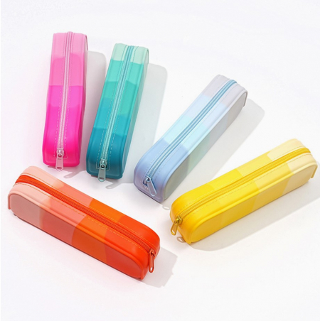 레인보우필통 실리콘필통 대용량필통 귀여운만능필통 생활방수필통 #3