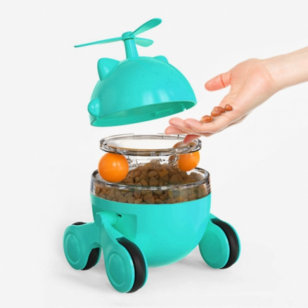 심플 프로펠러 오뚝이 간식볼(블루그린) (S-1) #3