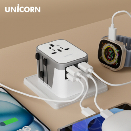 유니콘 TA-1500AC 해외여행용멀티어댑터 4대동시충전 가능 전용파우치 // 200여개국 사용가능 #5