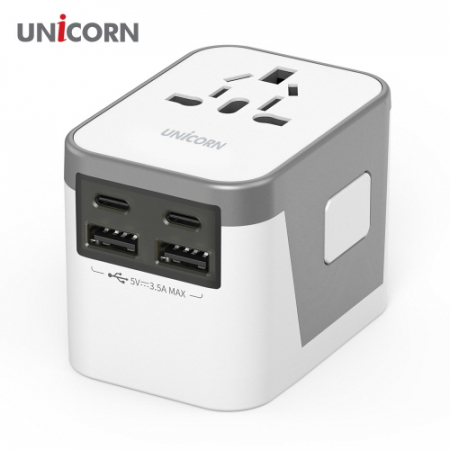 유니콘 TA-1500AC 해외여행용멀티어댑터 4대동시충전 가능 전용파우치 // 200여개국 사용가능 #7