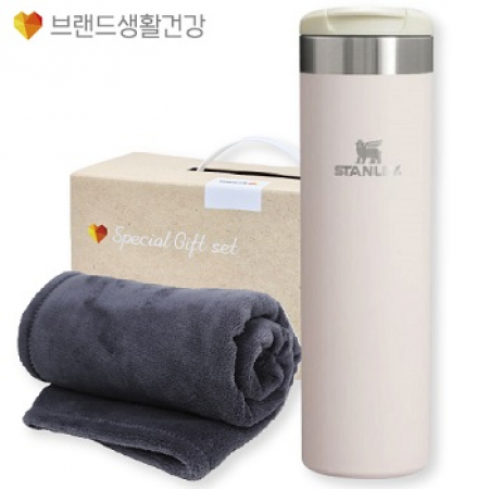 겨울방한(스탠리보틀 에어로라이트591ml+따뜻하고 부드러운 담요) #3