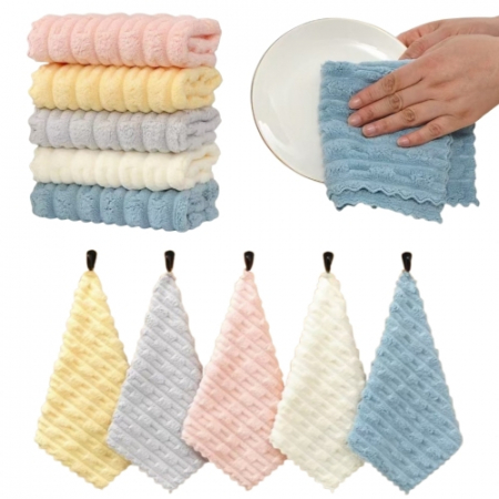 다온 걸이형  극세사 행주 5장세트 사은품 판촉 행사용품 #2