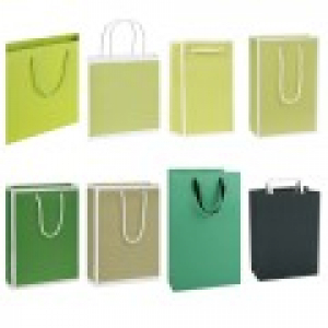 그린색 쇼핑백