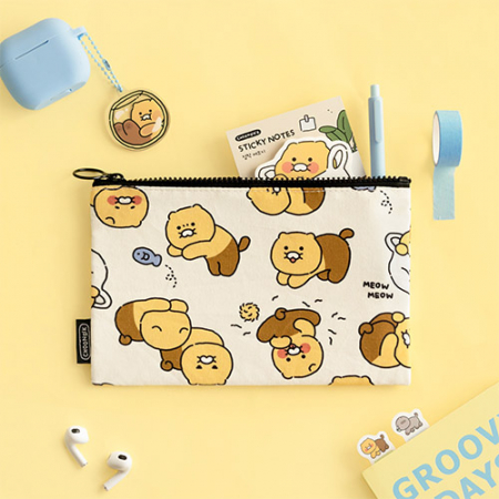 캐릭터 패턴 플랫 파우치 M #2