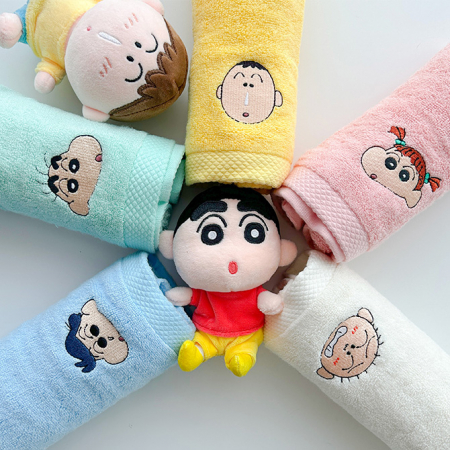 짱구는못말려 베이비 뱀부 세면타월 5P 선물세트 #2